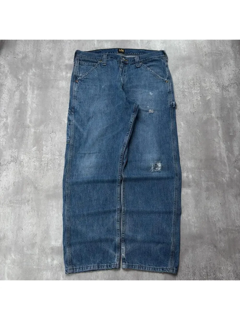 Vintage Blue Lee Grunge Carpenter Distressed Skater Denim Jeans